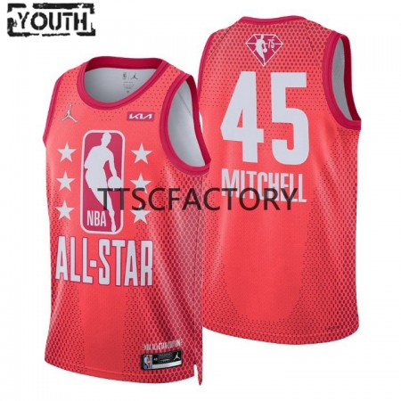 Kinder NBA Utah Jazz Trikot Donovan Mitchell 45 2022 All-Star Jordan Brand Rot Swingman